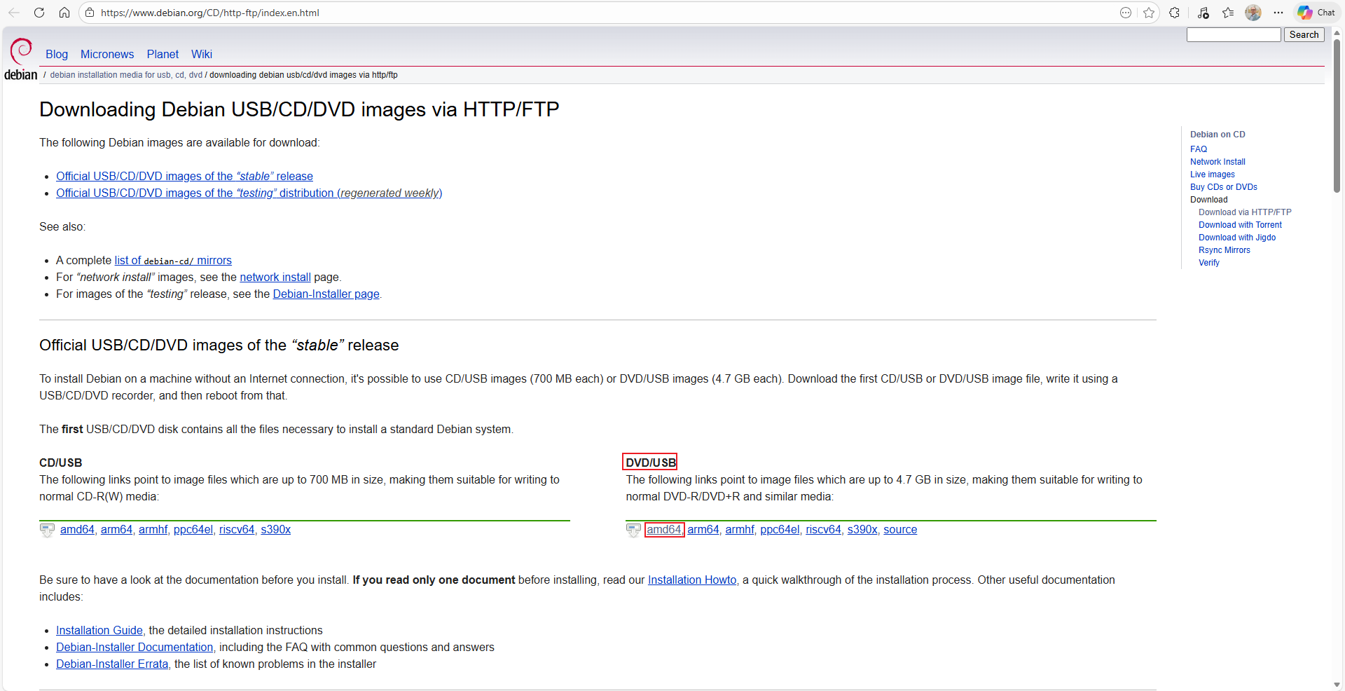 Debian Official Website